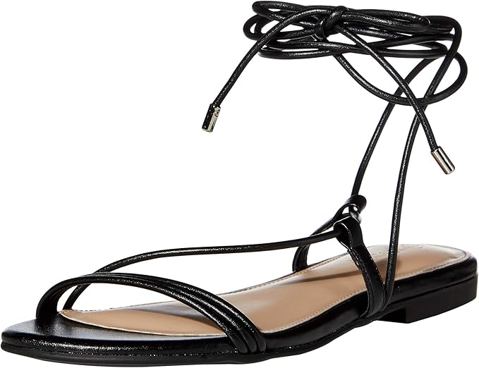 The Drop, Samantha Flat Strappy Lace-Up Sandal