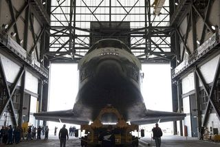 NASA Prepares Shuttle Discovery for April Launch