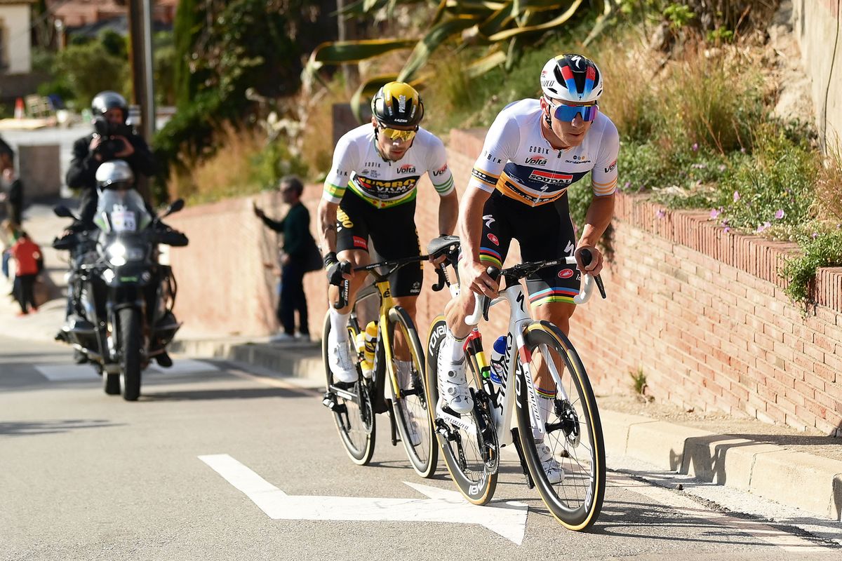 'Let's hope it's the same tomorrow' – Evenepoel continues Catalunya battle with 'idol' Roglic