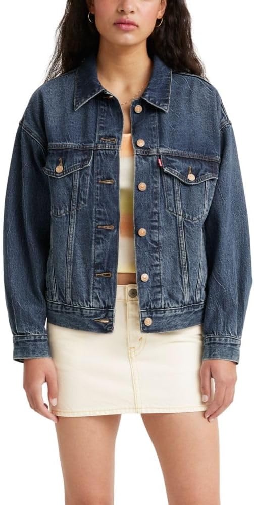 Levi's Women's 90s Trucker Jacket (also Available in Plus), (new) Wonderlust, Large
