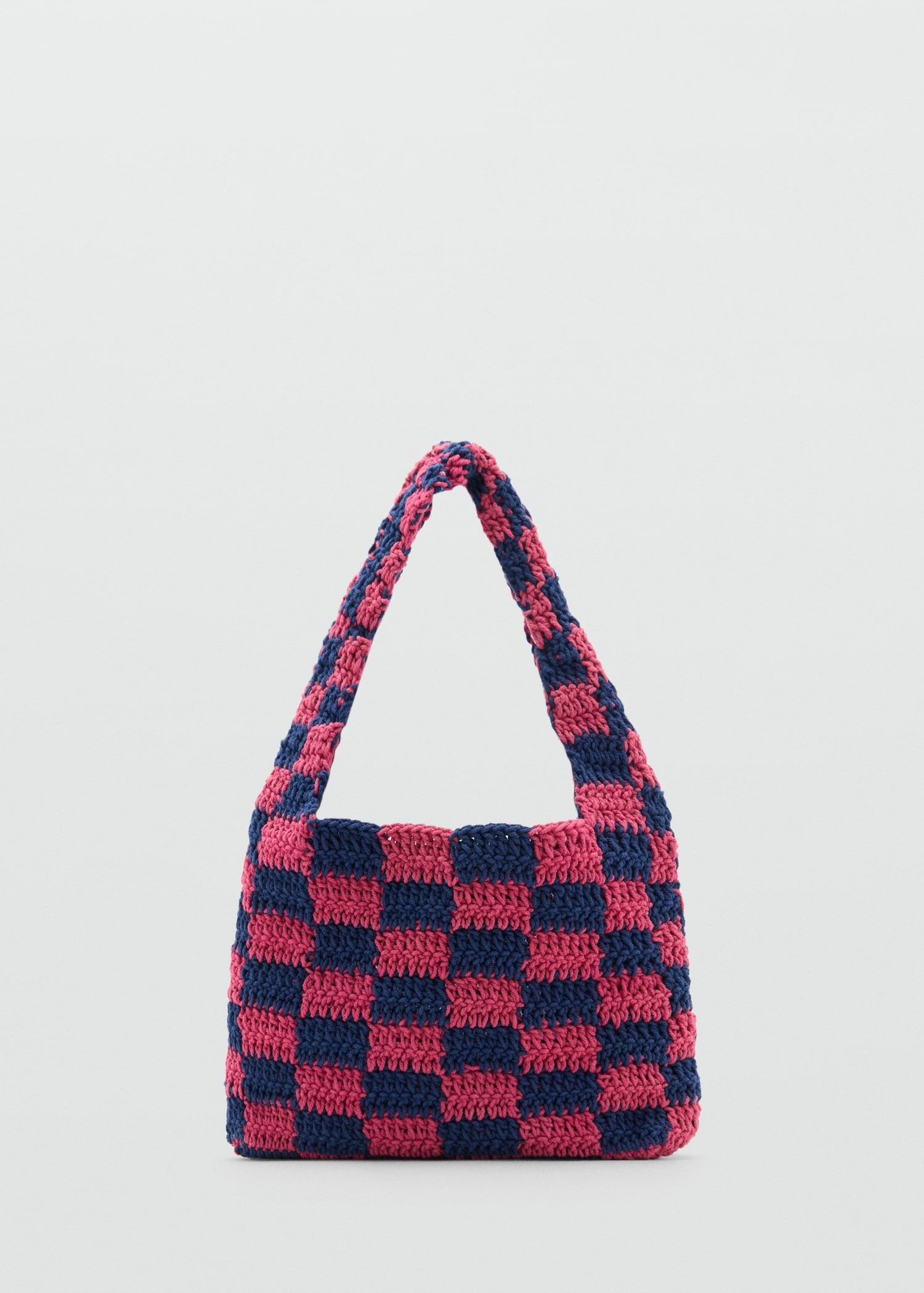 Openwork Crocket Straw Shopper