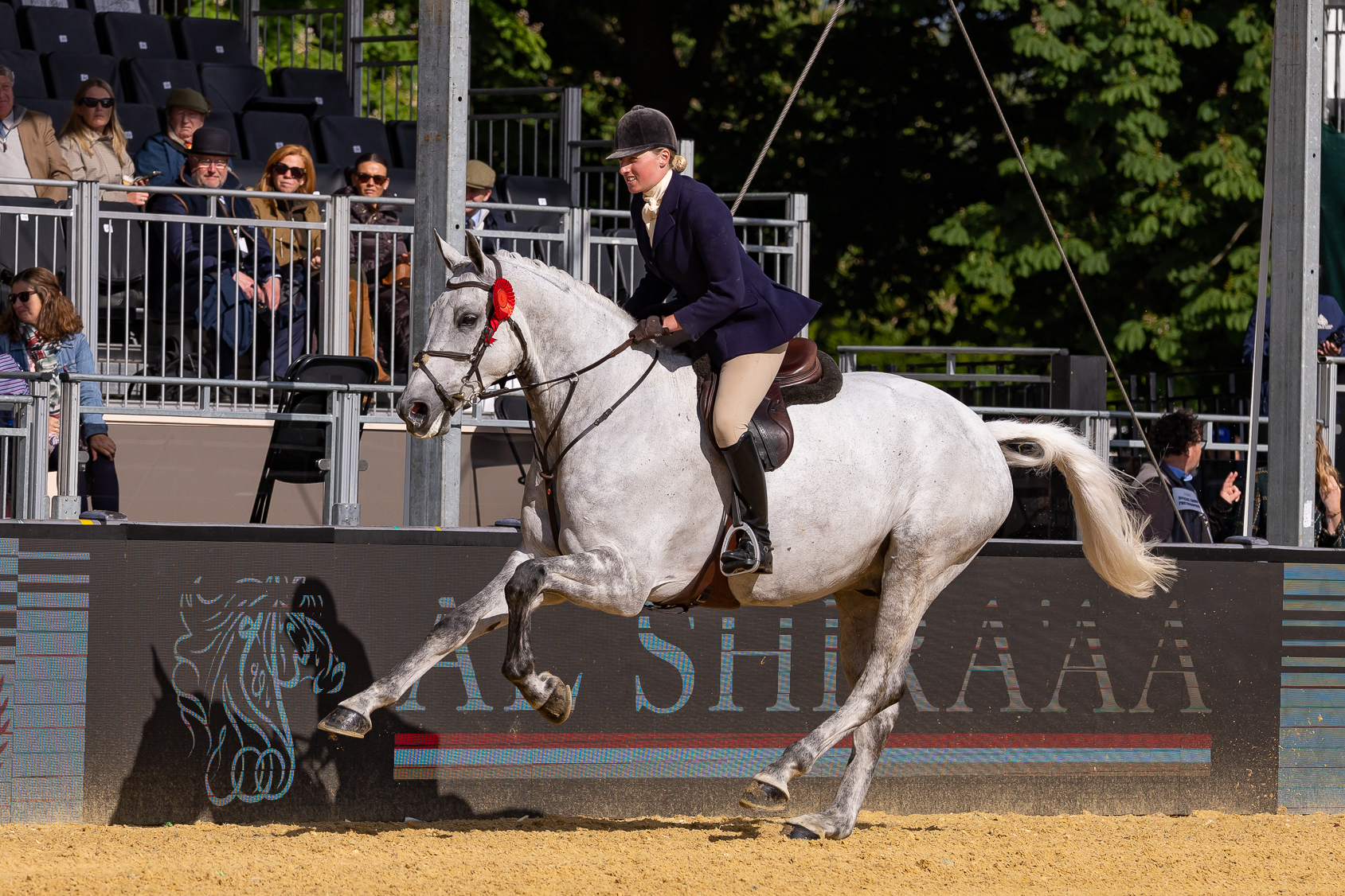 Olivia Minihane and Calcourt Victor are reserve champions in the 2026 Royal Windsor working hunter championship