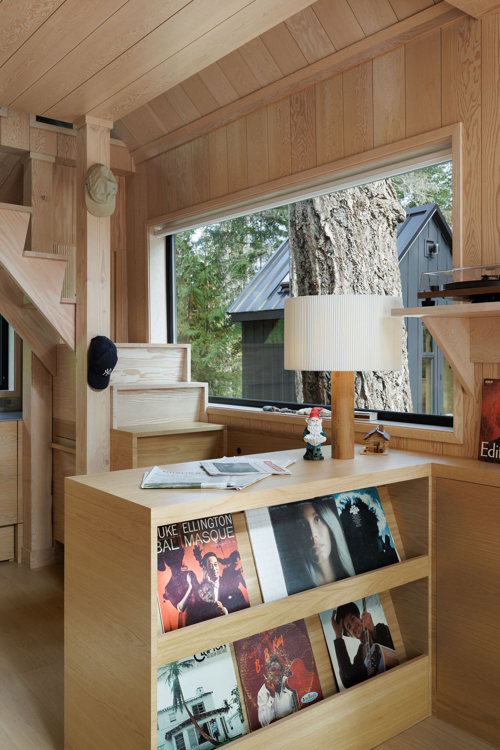 Wood-lined Canadian cabin interiors