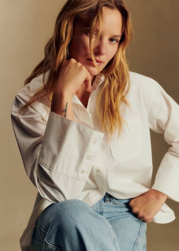 Bilma Shirt - Ecru - Organic Cotton - Organic Textile - Sézane