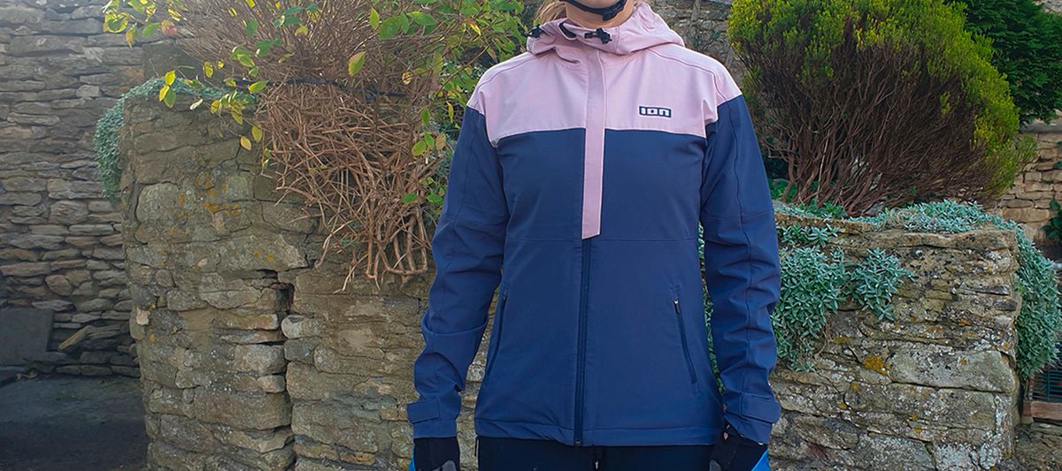 Ion Shelter Jacket 4W Softshell being worn by a woman