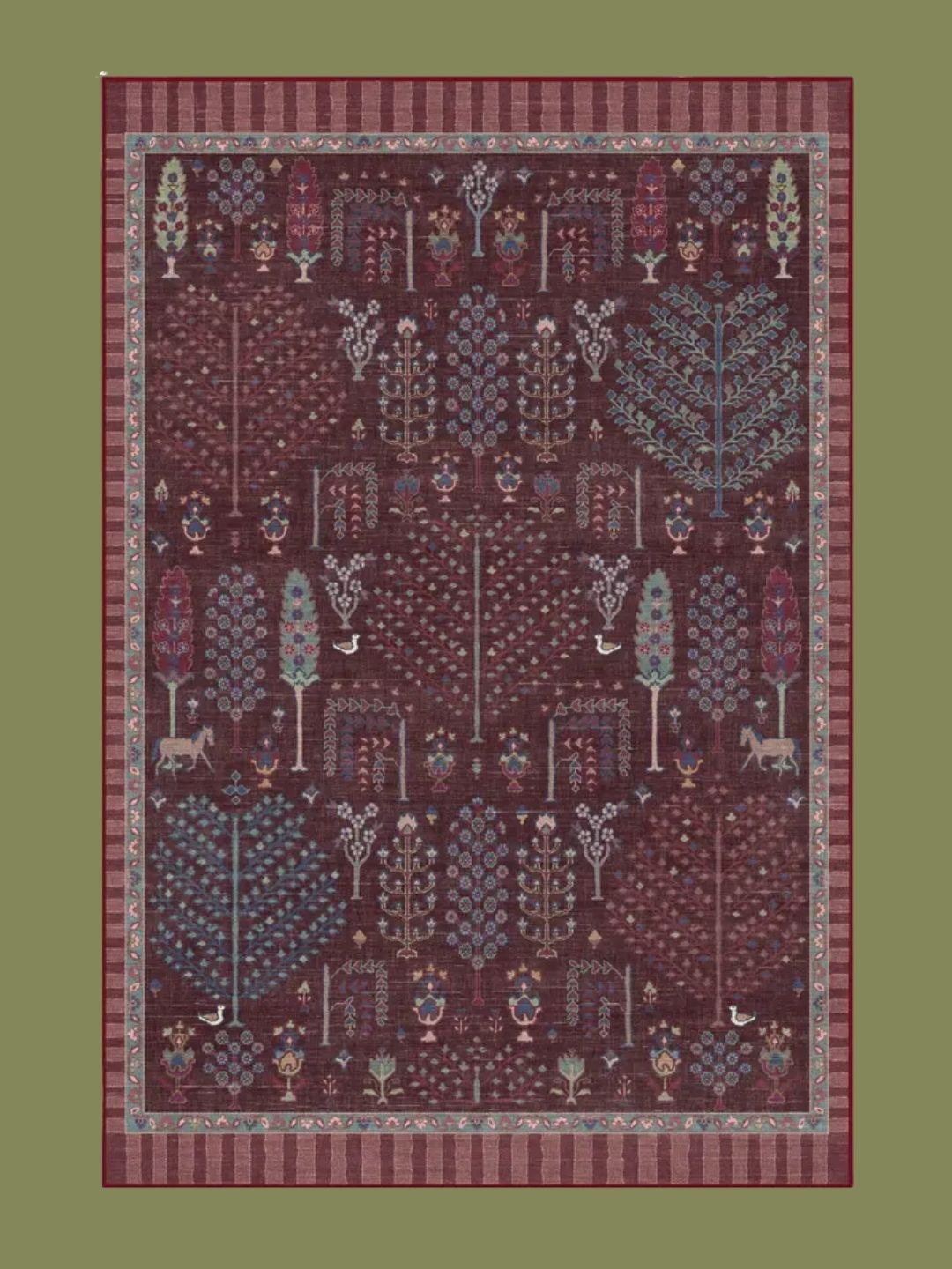 Ruggable x Anthropologie, Dorian Burgundy Rug