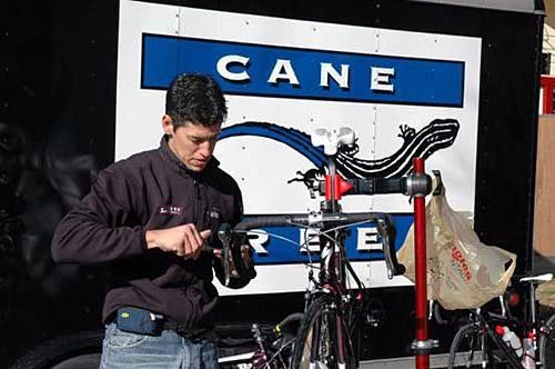 It's time for the director to check out the bike setup