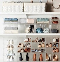 The Container Store Clearline Closet Storage Solution