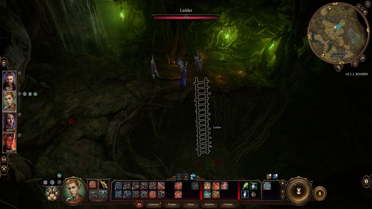 Baldur's Gate 3 Underdark entrances - Ladder