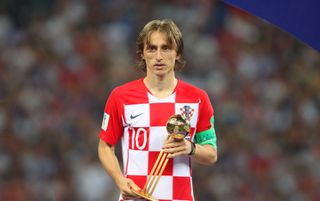 World Cup 2022: Every previous World Cup Golden Ball winner: Luka Modric of Croatia poses with the FIFA Golden Ball for player of the tournament at the end of the 2018 FIFA World Cup Russia Final between France and Croatia at Luzhniki Stadium on July 15, 2018 in Moscow, Russia.