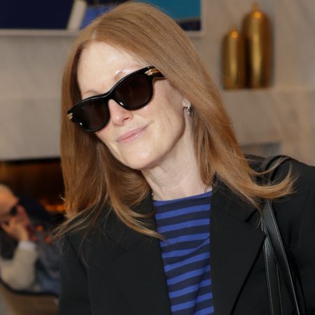 Julianne Moore wore the soft loafers trend while leaving the 2026 Cannes Film Festival