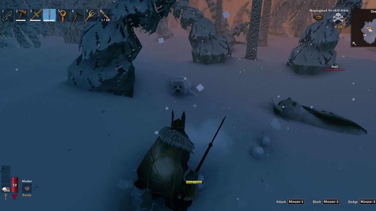 Valheim 1.0 - Two seals in the snow