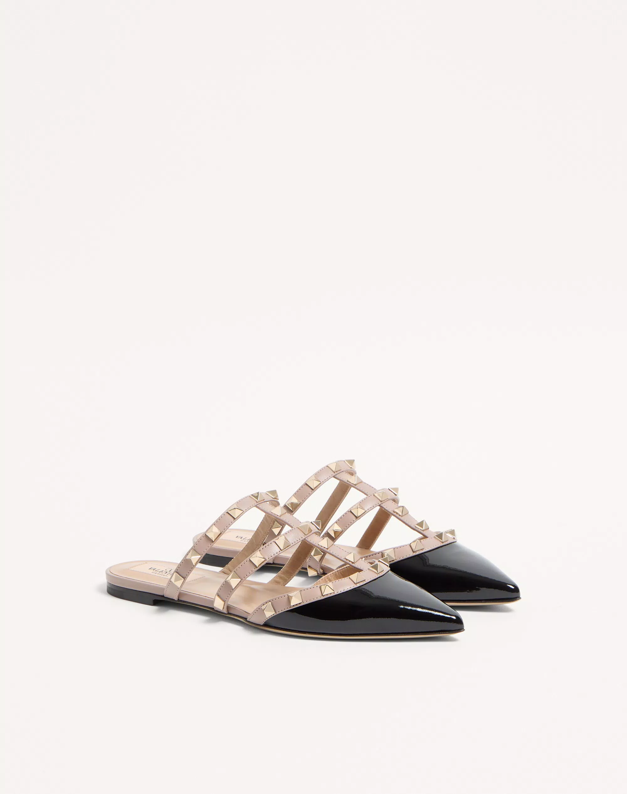 Valentino, Rockstud Patent-Leather Mule