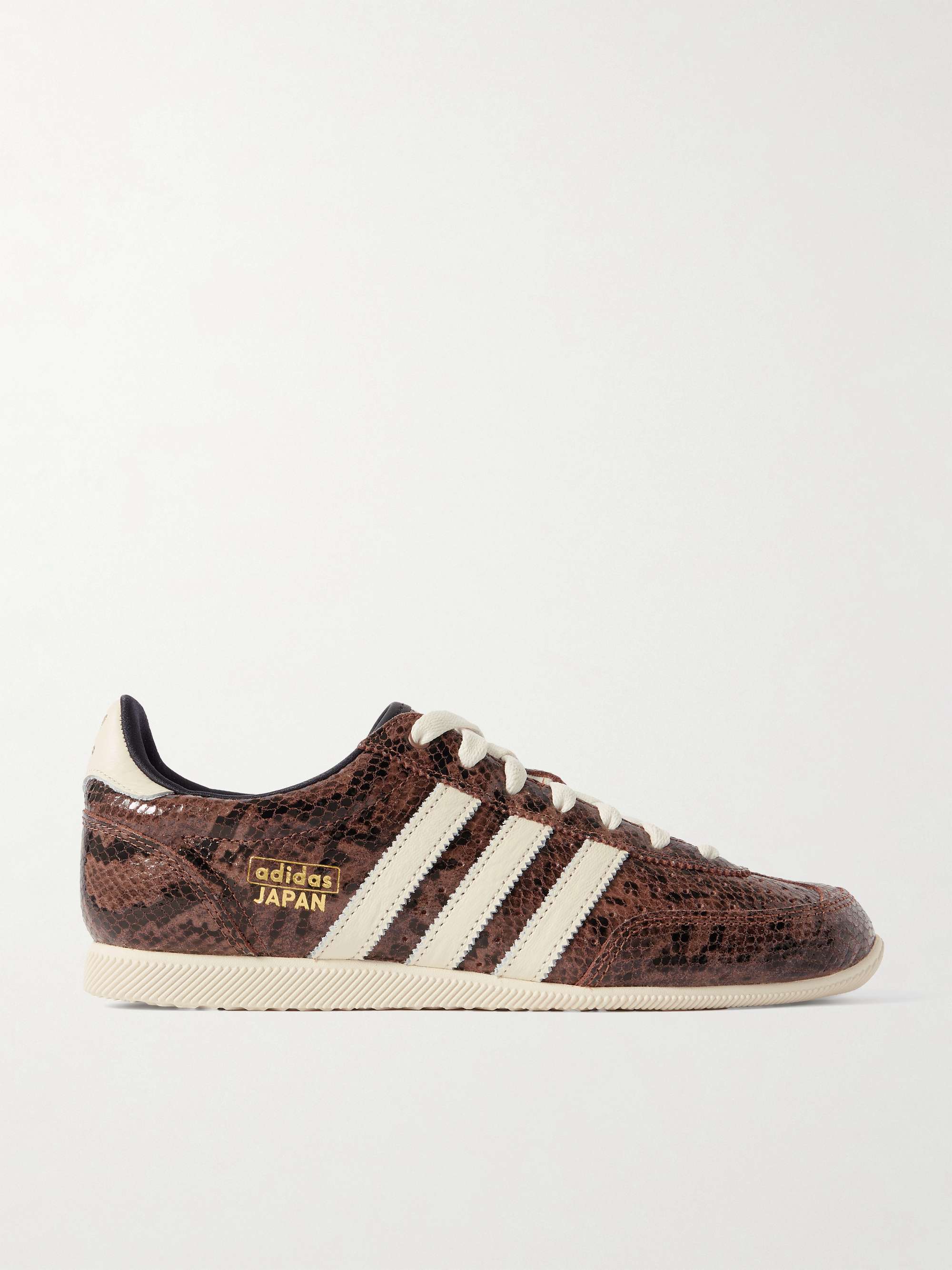 Japan Snake-Effect Leather Sneakers
