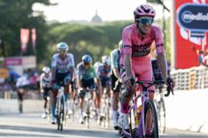 General classification winner Simon Yates on the final stage of the 2025 Giro d'Italia