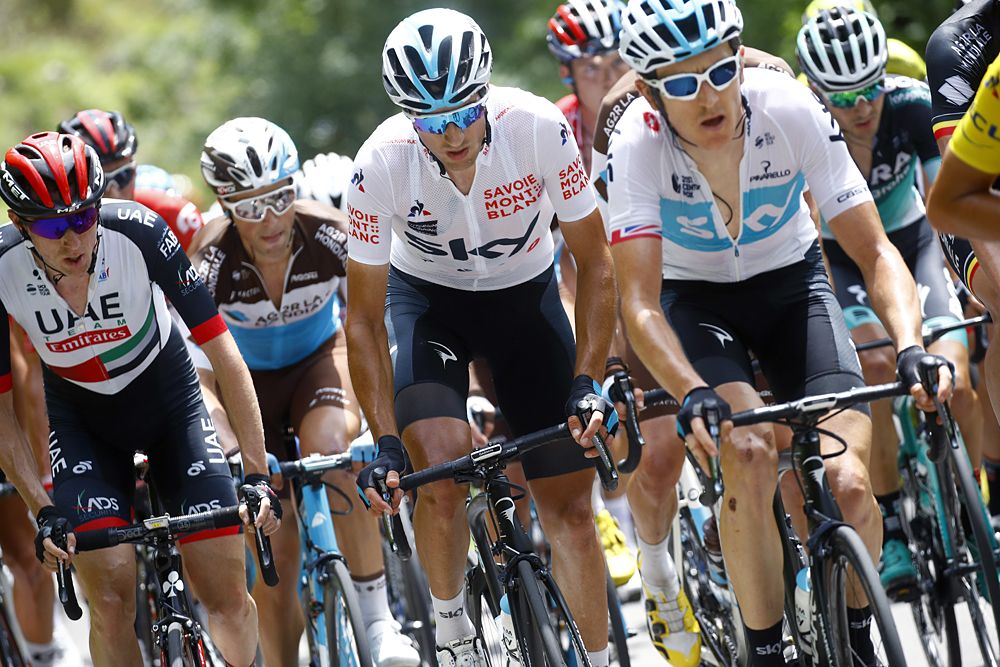 Team Sky at stage 4 of the Criterium du Dauphine