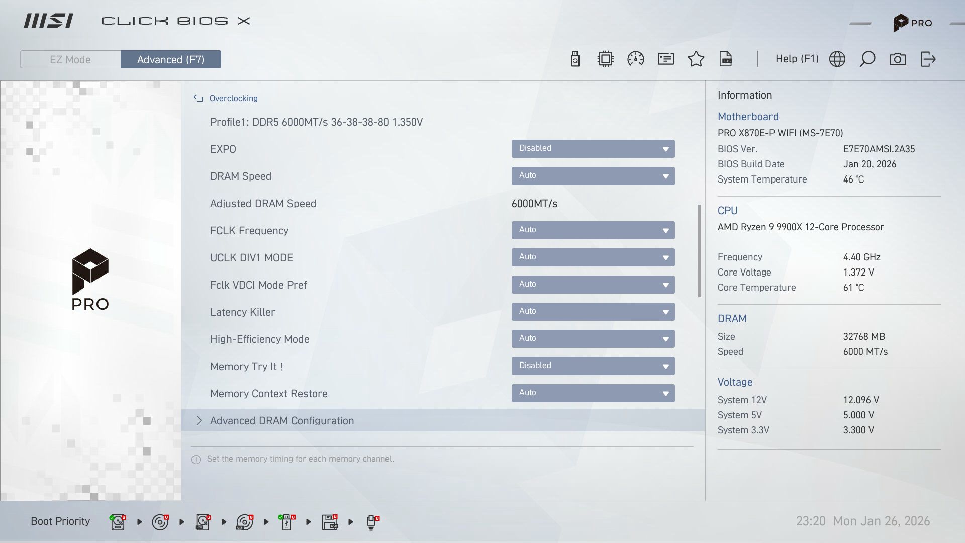 MSI Pro X870E-P Wifi