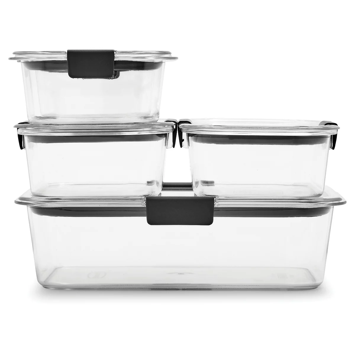 Rubbermaid 10pc Brilliance Leak Proof Food Storage Containers With Airtight Microwave U0026#38; Freezer Safe