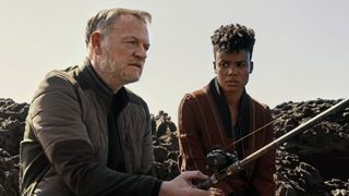 Jared Harris and Leah Harvey in Foundation season 2 episode 6