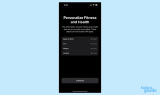 Add personal data to iOS 16 Fitness app