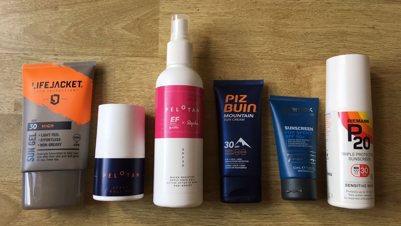 A selection of the best sunscreens for cycling that we&#039;ve tested