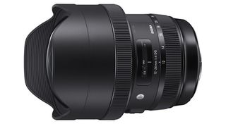 Sigma 12-24mm f/4 DG HSM | A lens on a white background