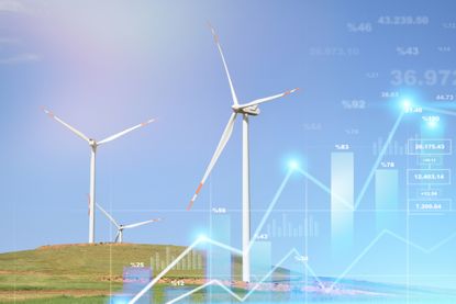 Renewable energy funds concept