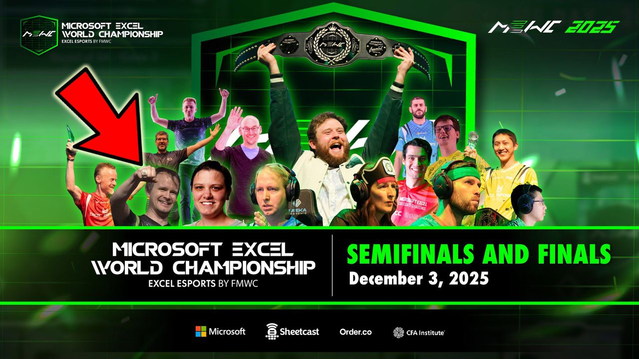 ‘LeBron James of Excel spreadsheets’ celebrates 2025 Microsoft Excel World Championships win — beat 256 other spreadsheet whizzes to claim the $60,000 first prize in Las Vegas tournament
