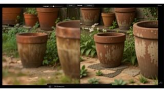 AI Photoshop tutorial; garden pots