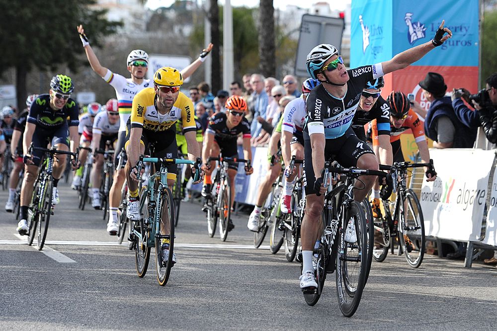 Gianni Meersman (Etixx-Quickstep) wins the first stage of Volta ao Algarve
