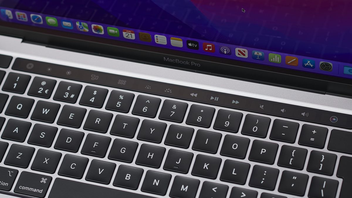 MacBook Pro 13-inch M2 model&#039;s keyboard