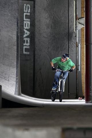 Greg Watts practices at Ray's Bike Park.