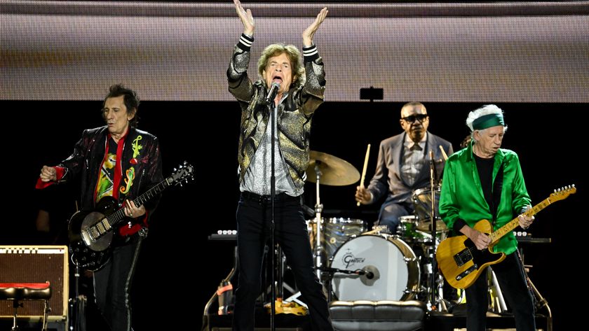 Ronnie Wood, Mick Jagger, Steve Jordan and Keith Richards of The Rolling Stones