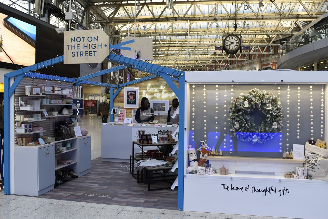 Not on the High Street Christmas pop-up store