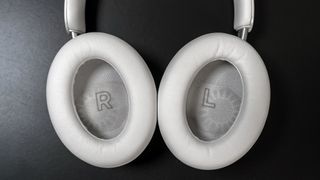 Exposed ear cups on Bose QuietComfort Ultra headphones.