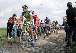 Manuel Quinziato (Liquigas) rode well, but was hampered by bad luck