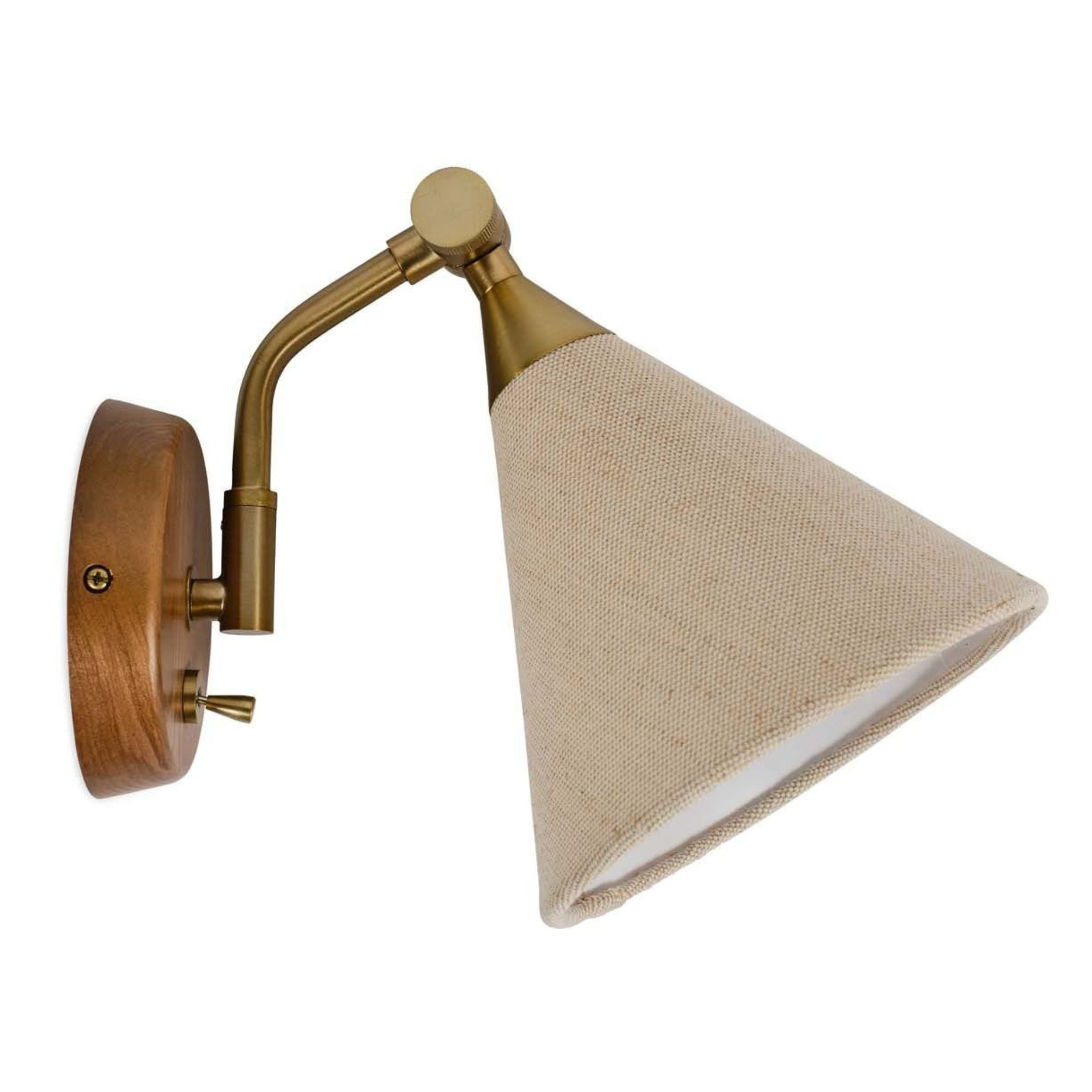 Heal's, Dryden Wall Light Walnut Finish &amp;amp; Natural