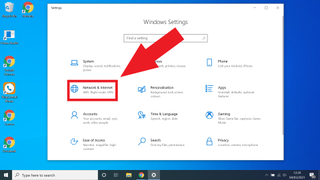Mapping a network drive in Windows 10 - select network and internet