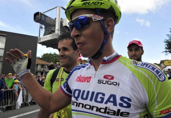Mission accomplished: Peter Sagan (Liquigas-Cannondale) in Seraing.
