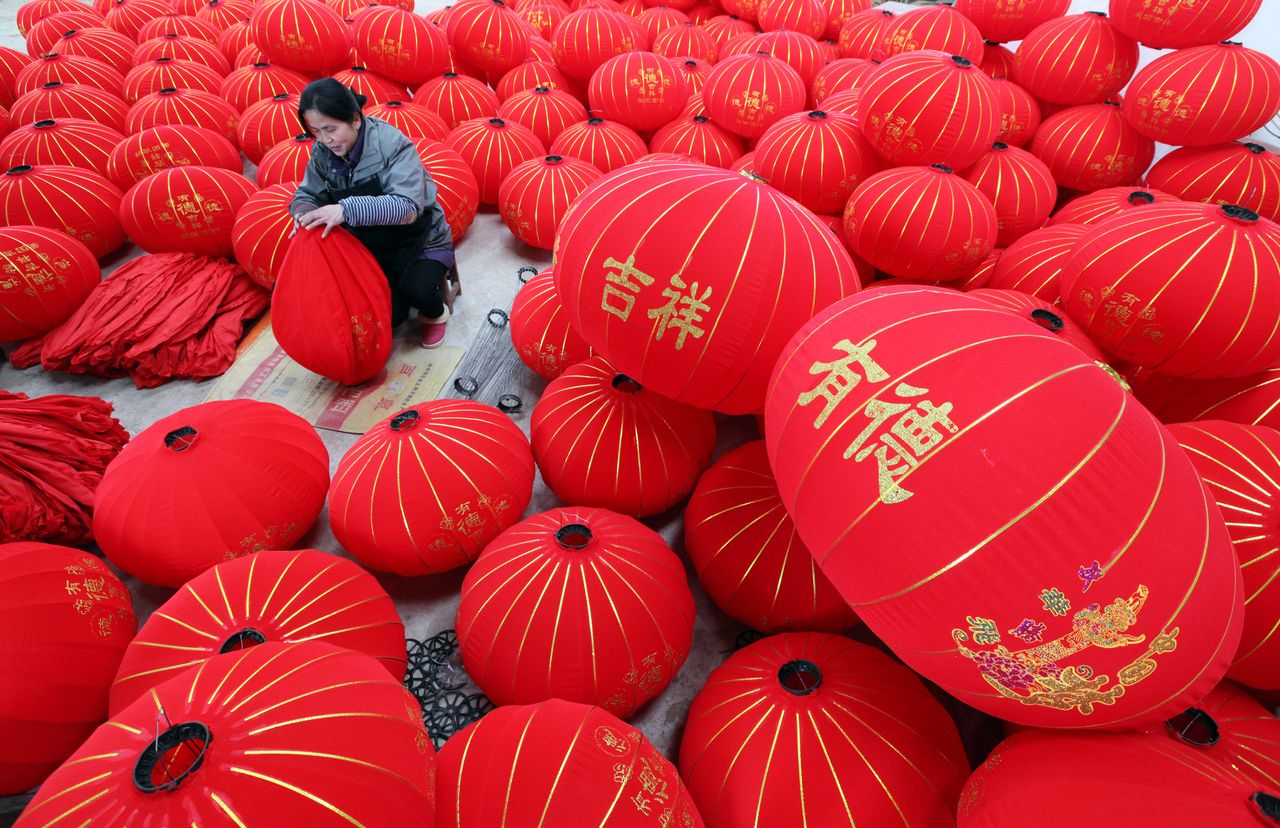 The ubiquitous red lanterns