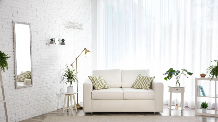 White living room