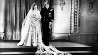 Princess Elizabeth and Prince Philip on their wedding day