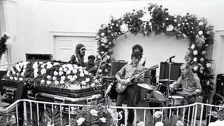 Duane Allman’s funeral, Snow’s Memorial Chapel, Macon, Georgia, November 1, 1971.