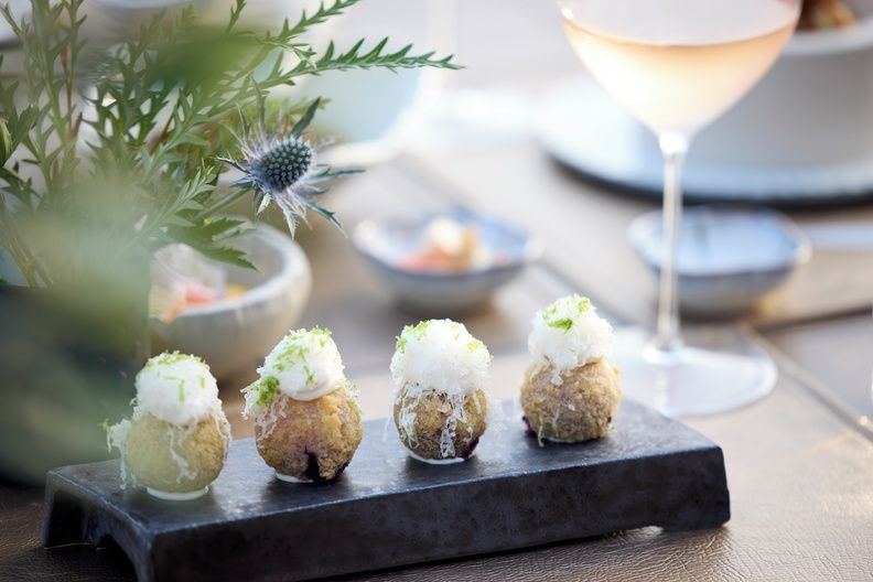 Amuse-bouches from Lima Restaurant in Porto Sani, Sani Resort