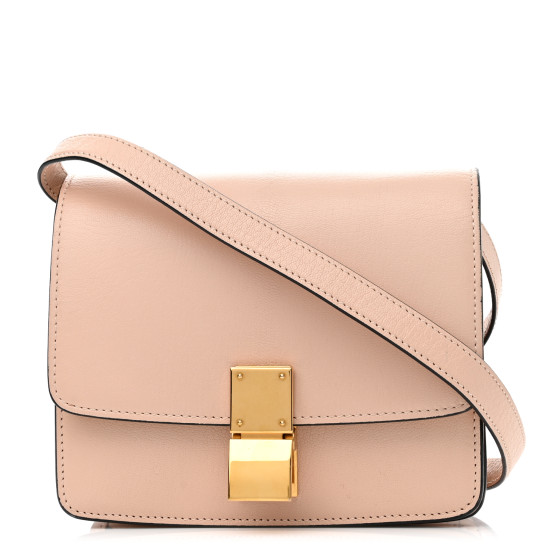 Celine Goatskin Small Classic Box Flap Bag Blush