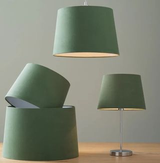 Aquamarine lamp shades 