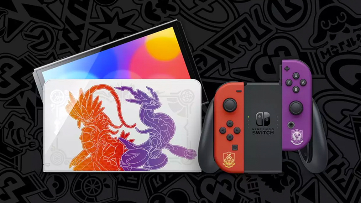Nintendo Switch with Pokemon designs