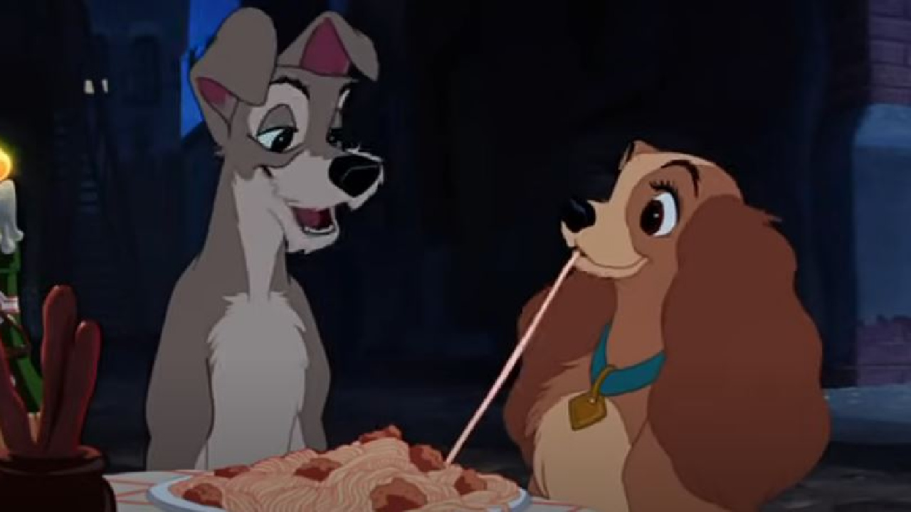 Tramp and Lady in The Lady and the Tramp.