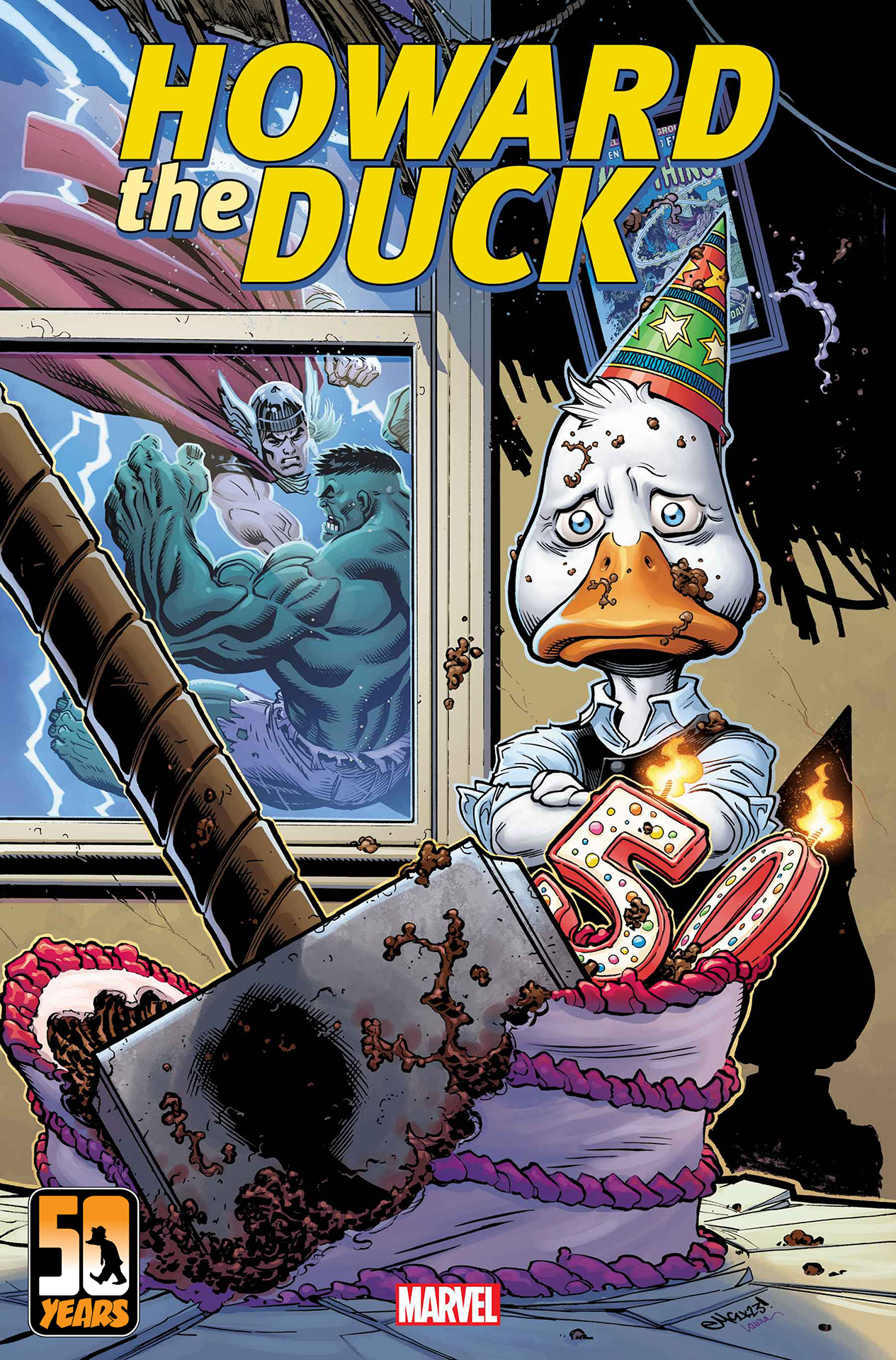 Portada de Howard the Duck #1 por Ed McGuiness