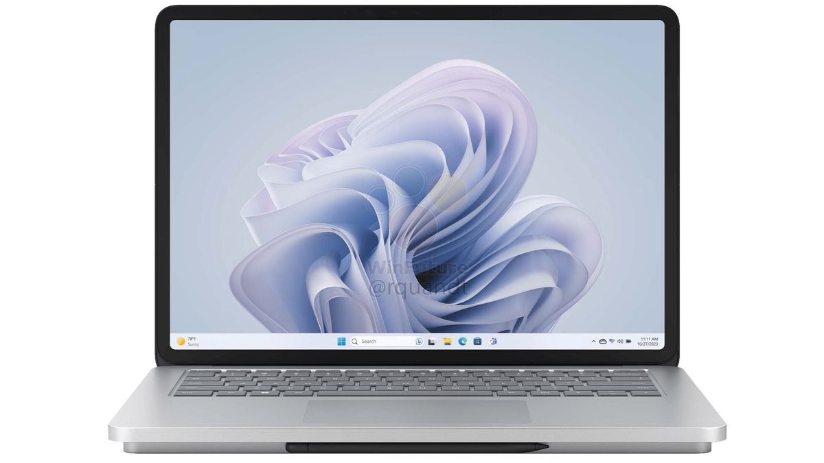 Leaked Surface Laptop Studio 2 render